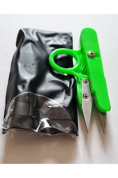 Mahi Max Textile Scissors Yarn Removal Scissors Fabric - Cardboard Cutting Scissors Sheathed Şıkşık Scissors - Green 1 Piece