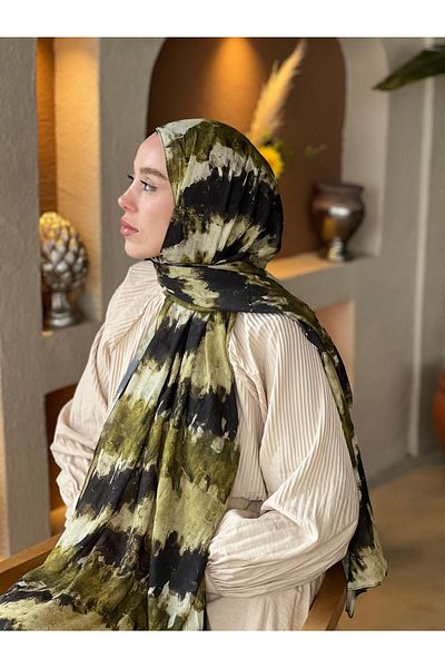 Modakaşmir Spring Rhythm Pattern Bamboo Shawl