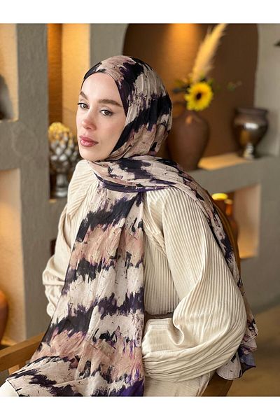 Modakaşmir Spring Rhythm Pattern Bamboo Shawl