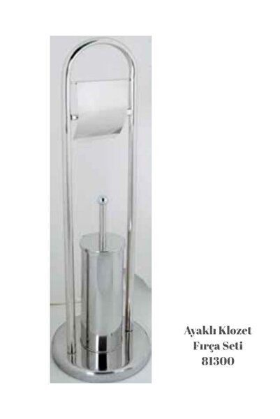 Tema WC KAĞITLIKLI AYAKLI KLOZET FIRÇA SETİ (304 KLT. PASLANMAZ ÇELİK)
