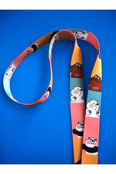 Staffy Colorful Kafadar Bears Collar Rope and Card Holder