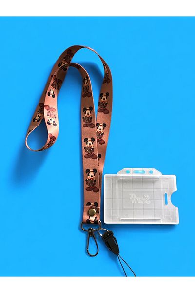 Staffy Safari Mickey Themed Collar Rope and Card Holder