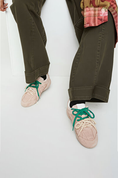 Tasarım Süet Spor Sneaker Kadın Ayakkabı Şık Günlük SPOR RAHAT VE YUMUŞAK TAB...