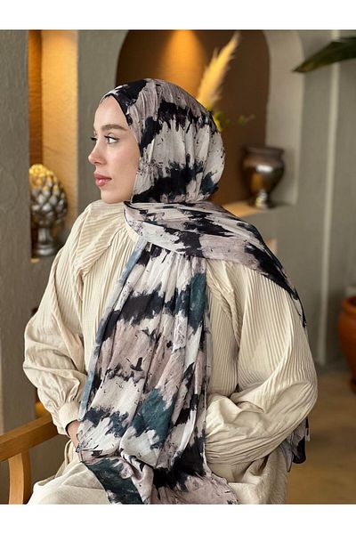 Modakaşmir Spring Rhythm Pattern Bamboo Shawl