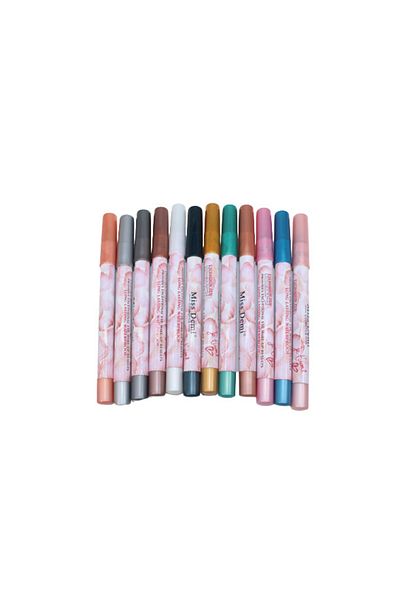 Makeup Σετ 12 creioane ochi αδιάβροχο, Miss Demi, Je T'aime