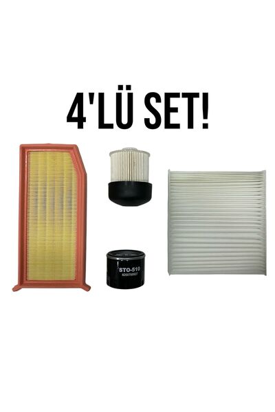 Seta Clio IV Yağ Bakımı Seti - Hava, Yağ, Yakıt ve Polen Filtre Seti