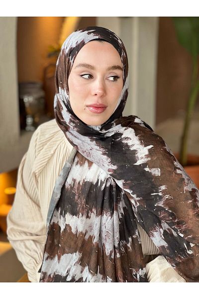 Modakaşmir Spring Rhythm Pattern Bamboo Shawl