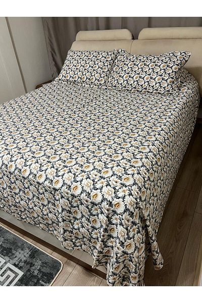 ASL HOME Double Personal Battal Size Bed Cover (Pi̇ke)