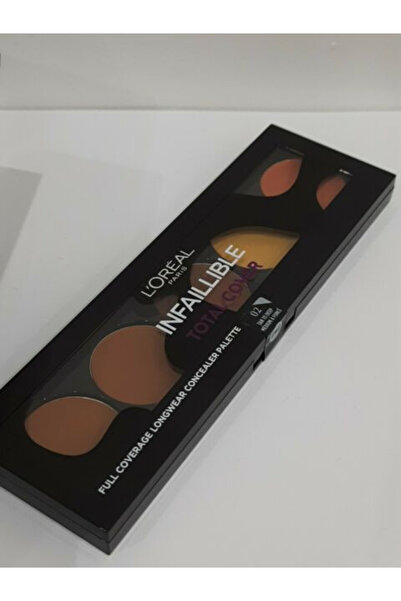 L'Oreal Paris Loreal Total Cover Concealer Palette, Shade 02 Tan To Deep