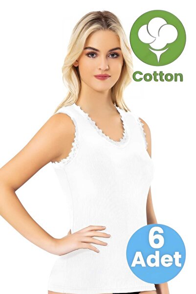 Tezzgelsin Жіночий 6-панельний майка з мереживними деталями та широкими брете...