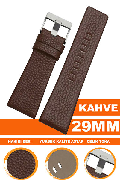 COBRA 22mm 24mm 26mm 27mm 28mm 29mm 30mm 32mm Saat Uyumlu Kahverengi Renk Der...