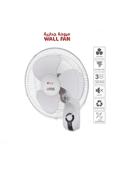 DLC DLC Wall Fan - White - DLC-1640W