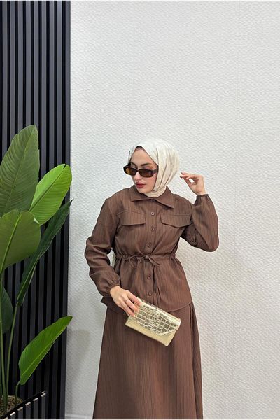 HB MODA COLLECTİON Σετ Hijab Φούστα