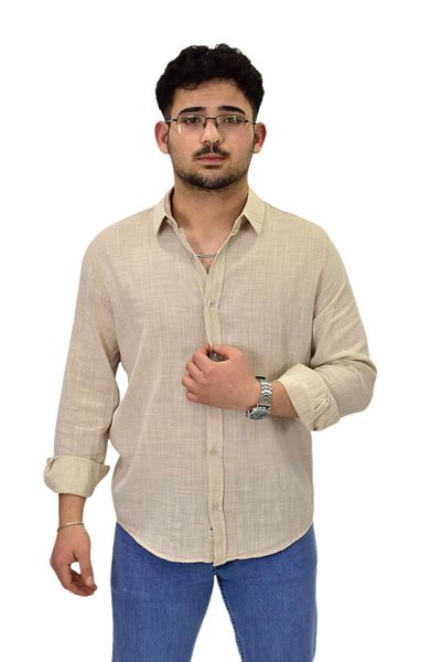 Raymons Ανδρικό μακρυμάνικο πουκάμισο Silim Fit G5005 BGL-ST04494