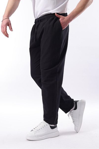 Madmext Black Fit Cut Men's Trousers E6558