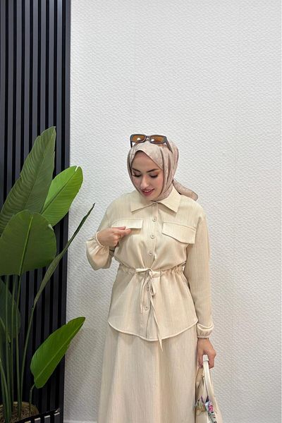 HB MODA COLLECTİON Σετ Hijab Φούστα