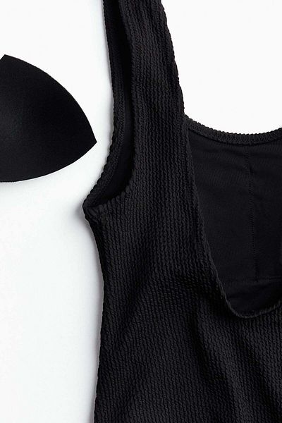H&M Padded-cup High-leg swimsuit
