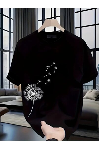 Massgai Unisex dizajn cveta maslačka Štampano Oversize kroj 100% pamuk T-shirt