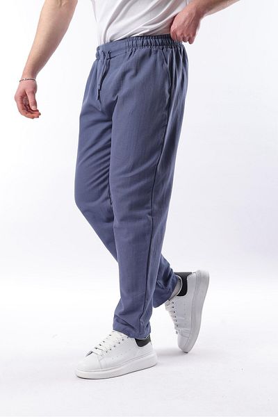 Madmext Indigo Fit Cut Men's Trousers E6558