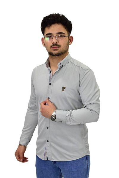 ROBALLİ Ανδρικό μακρυμάνικο πουκάμισο Silim Fit BGL-ST04483