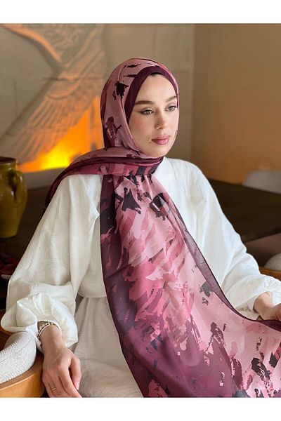 Modakaşmir Ocean Pattern Lina Shawl