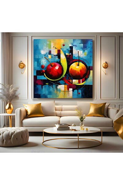 EMYA HOME Εικόνα σε καμβά με μήλα