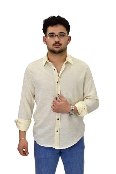 Raymons Ανδρικό μακρυμάνικο πουκάμισο Silim Fit G5011 BGL-ST04495