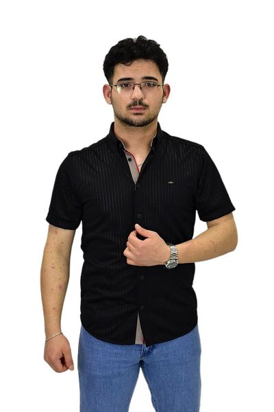 ROBALLİ Мъжка спортна риза с къс ръкав Slim Fit BGL-ST04480