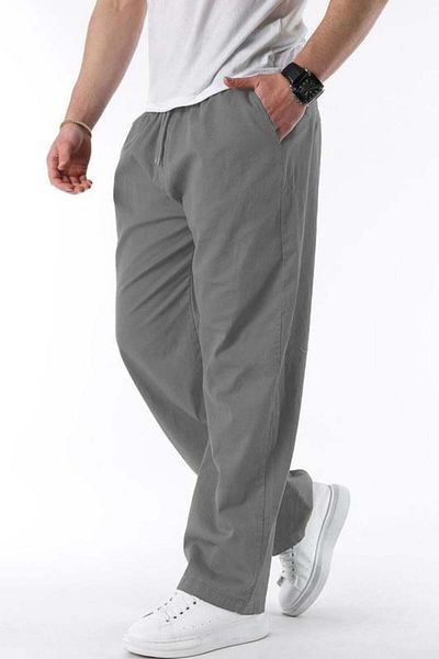Madmext Smoked Wide Leg Tie Waist Men's Trousers E7403