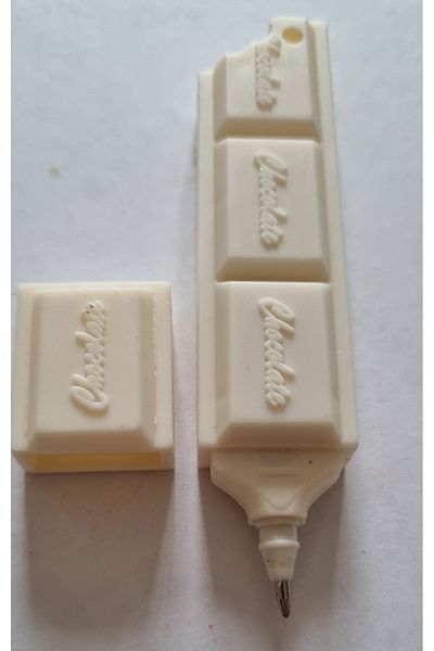 Modellino Chocolate Ballpoint Pen Blue Writing - 1 Piece with Chocolate Color Options