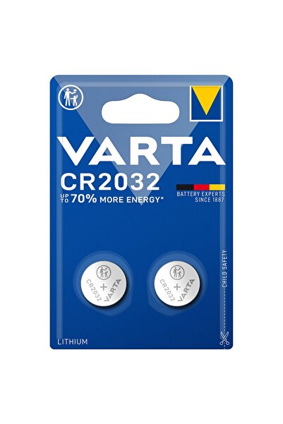 Varta CR2032 Lityum Düğme Pil 2'li Paket (Lityum)