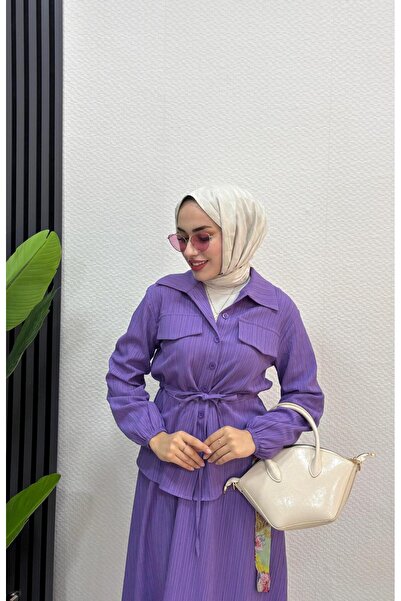 HB MODA COLLECTİON Tesettür Etekli Takım