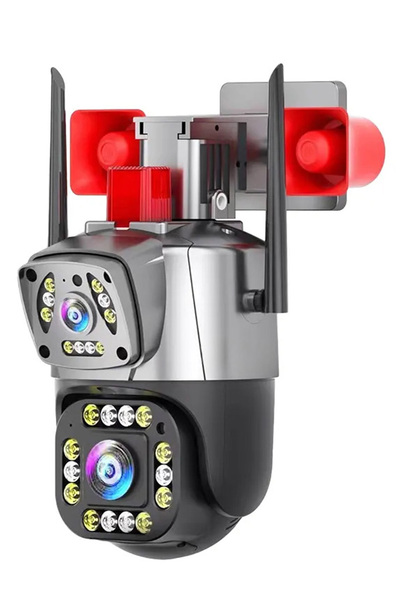 PASACO 5mp 4k Ultra Hd Gece Görüşlü Çift Lensli Hareket Takipli Alarmlı Wifi ...