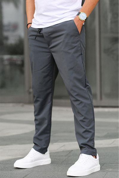 Madmext Stoff Parachute Smoked Basic Herrenhose 6513