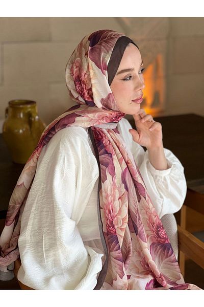 Modakaşmir Hydrangea Pattern Lina Shawl