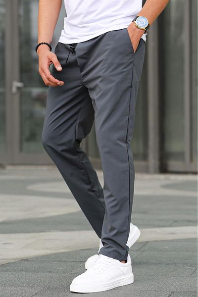 Madmext Stoff Parachute Smoked Basic Herrenhose 6513