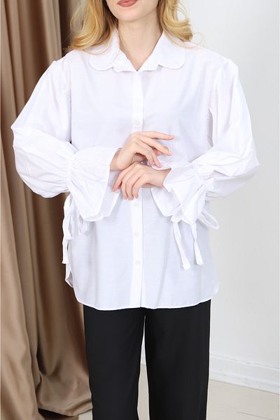 CLB COLLECTION تونيك نسائي بأكمام بالونية مربوطة