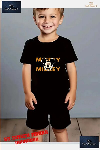 SS SİNSER Tricou cu gât rotund cu imprimeu special „MICKEY WRITTEN HEAD” pent...