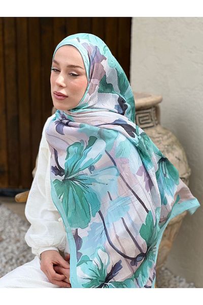 Modakaşmir Şal din bambus cu model Rapsodie