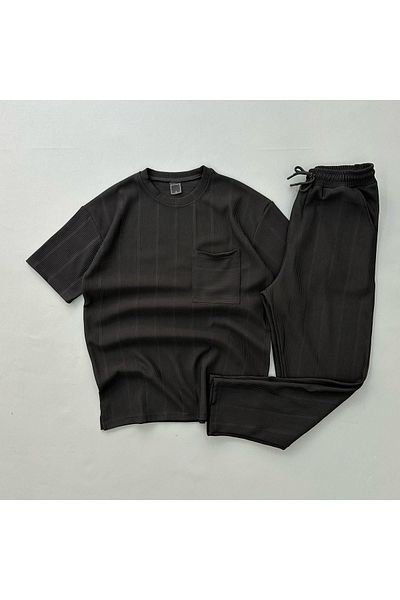 viperkombin Summer Bottom Top Suit Report Ottoman Fabric T-Shirt and Pants