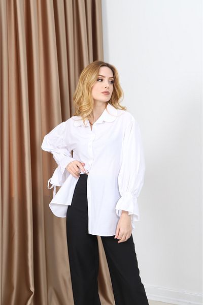 CLB COLLECTION تونيك نسائي بأكمام بالونية مربوطة