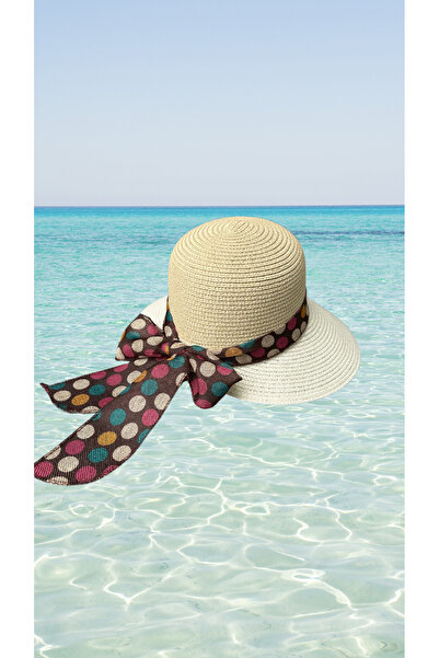 BY SCK قبعة نسائية من القش للشاطئ صيفية ذات جودة عالية - قابلة للطي - قابلة ل...