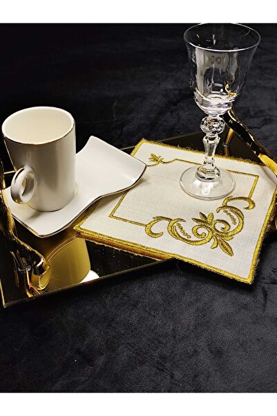 Nakıs bahcesi 6 قطع مناديل تقديم القهوة، منديل الكوكتيل