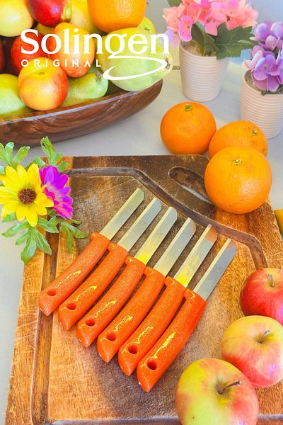 Solingen Set of 6 Original Serrated Fruit and Vegetable Knives