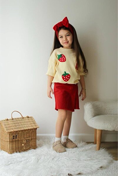 KOKOŞ BEBEK Кольоровий комплект з джинсовою спідницею | Вік 3/10 років