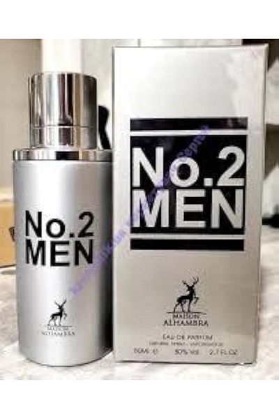 lattafa Eau de Parfum No. 2 for Men by Alhambra 100ml, Long-lasting Luxury Perfume