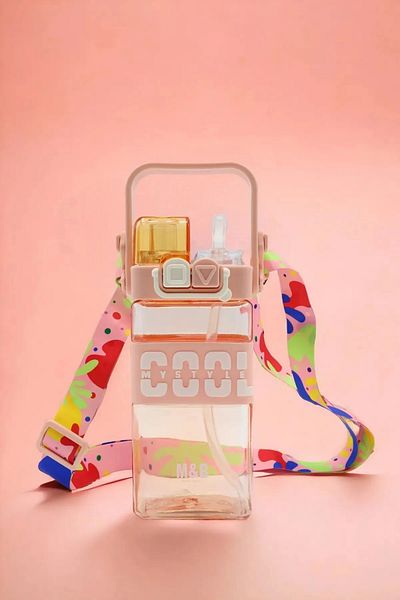 froyalife Quality Cool Strap Cute Stylish Design Double Drinking Double Lid Children's Water Bottle Flask 750ml