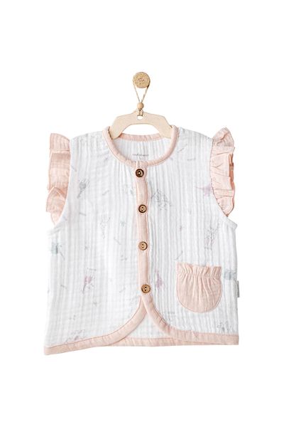 Marsilyan Andywawa Ac25525 Love Family Muslin Vest Ecru