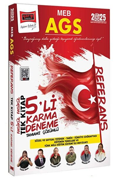 Yargı Yayınları Yargı 2025 Meb-ags Tüm Dersler Referans 5 Karma Deneme Tek Ki...