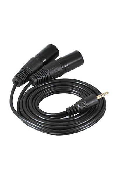 Generic Dual XLR Male To 3.5mm Male Cable Cord